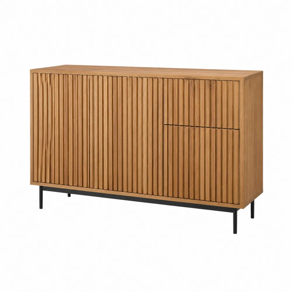 Sideboard Eichenoptik mit Metallfüßen
