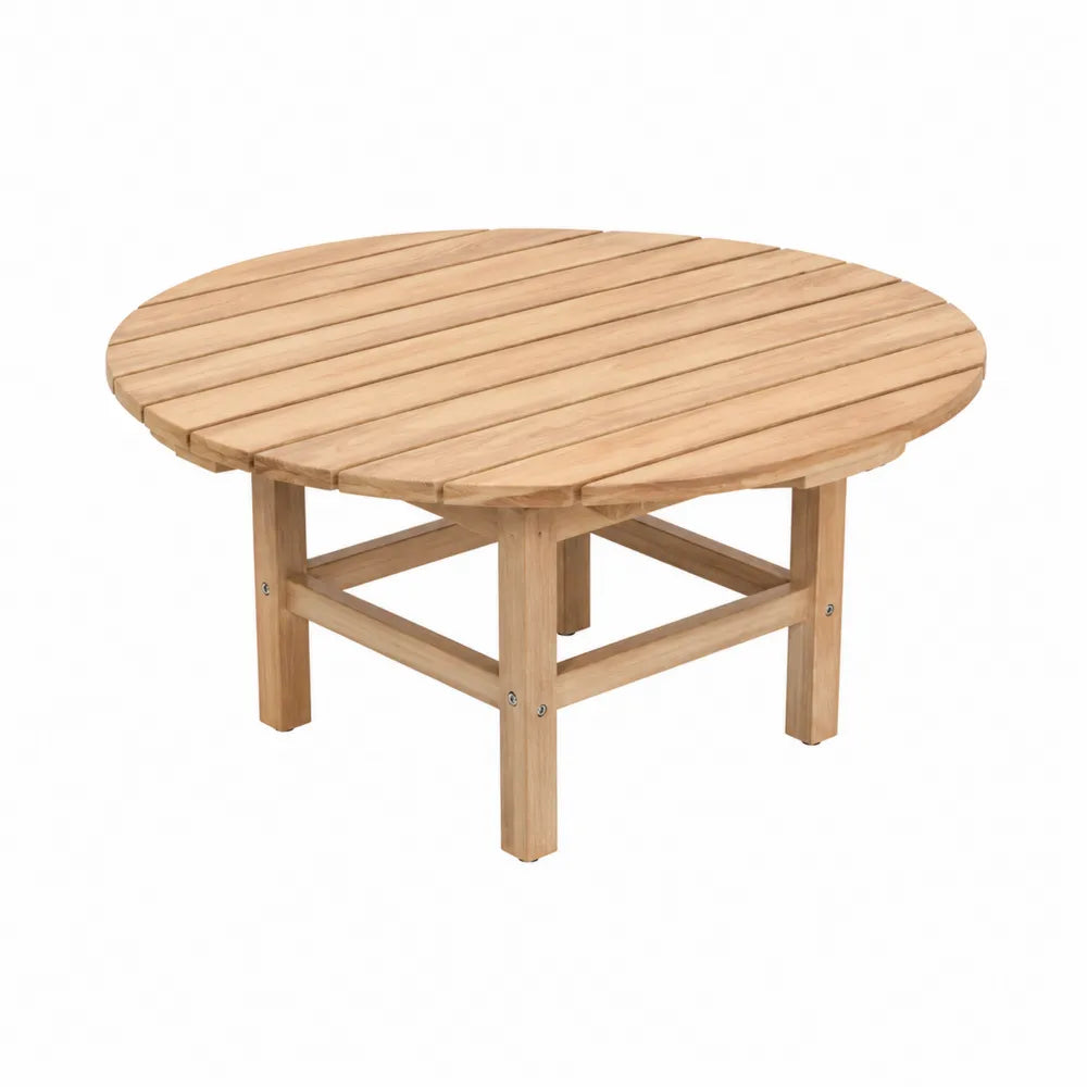 Runder Gartentisch aus Teakholz Ø 100 cm
