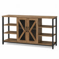 Sideboard mit Holz- und Metallrahmen 120x40x80cm