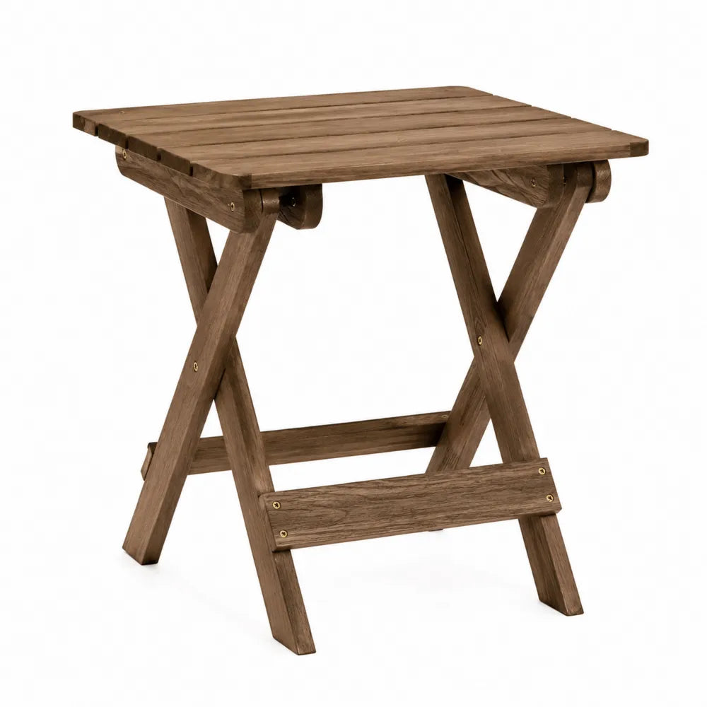 Klappbarer Holztisch Braun 50x50x70cm